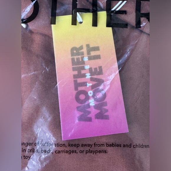 Mother Move It Knock Out Ankle Mocha Bisque Sweatpants Size Small NWT - Picture 2 of 12